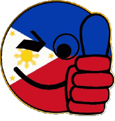 Drapeaux Asie Philippines Smiley - OK 
