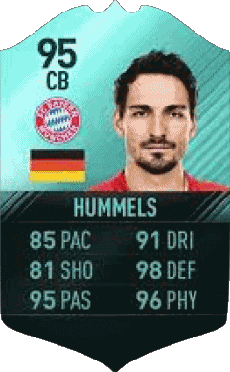 Multimedia Vídeo Juegos F I F A - Jugadores  cartas Alemania Mats Hummels 