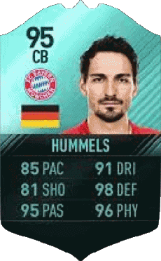 Multimedia Videogiochi F I F A - Giocatori carte Germania Mats Hummels 
