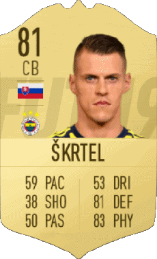 Multimedia Videogiochi F I F A - Giocatori carte Slovacchia Martin Skrtel 