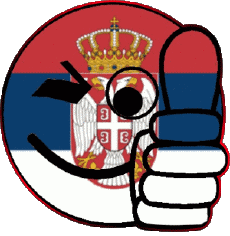 Banderas Europa Serbia Smiley - OK 