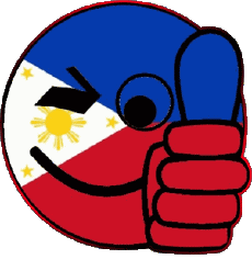 Drapeaux Asie Philippines Smiley - OK 