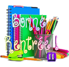 Messages French Bonne Rentrée Transparent Background 014 