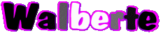 Vorname WEIBLICH - Frankreich W Walberte 