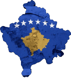 Banderas Europa Kosovo Mapa 