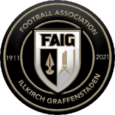 Sports FootBall Club France Logo Grand Est 67 - Bas-Rhin FA Illkirch Graffenstaden 