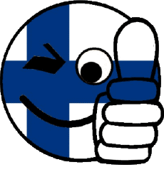 Bandiere Europa Finlandia Faccina - OK 