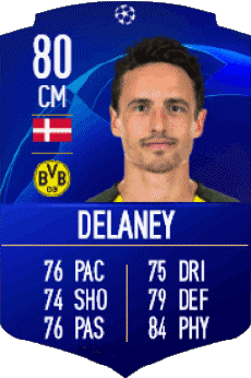 Multimedia Vídeo Juegos F I F A - Jugadores  cartas Dinamarca Thomas Delaney 