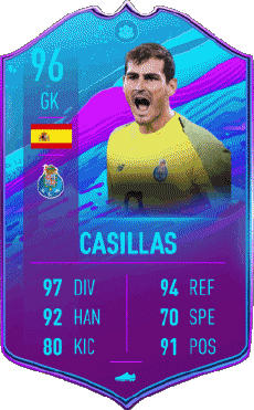 Multimedia Videospiele F I F A - Karten Spieler Spanien Iker Casillas Fernández 