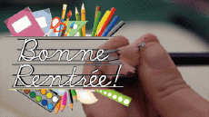 Nachrichten Französisch Bonne Rentrée Animierter Hintergrund 004 