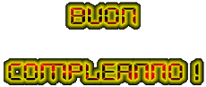 Messages Italian Buon Compleanno Fluo - Neon 001 
