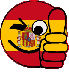 Banderas Europa España Smiley - OK 