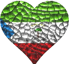 Bandiere Africa Guinea Equatoriale Cuore 