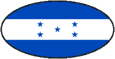 Banderas América Honduras Oval 