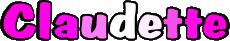 Vorname WEIBLICH - Frankreich C Claudette 