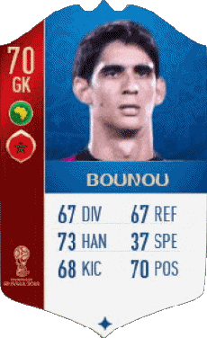 Multimedia Vídeo Juegos F I F A - Jugadores  cartas Marruecos Yassine Bounou 