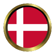 Drapeaux Europe Danemark Rond - Anneaux 