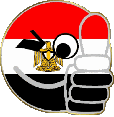Drapeaux Afrique Egypte Smiley - OK 
