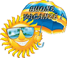 Mensajes Italiano Buone Vacanze Fondo transparente 15 