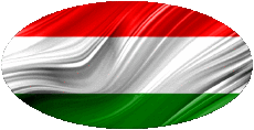 Flags Europe Hungary Oval 