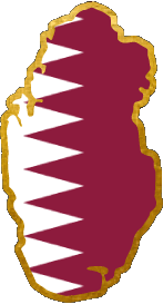 Banderas Asia Katar Mapa 