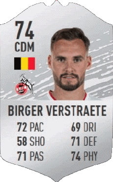 Multimedia Videospiele F I F A - Karten Spieler Belgien Birger Verstraete 