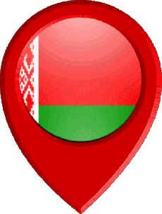Flags Europe Belarus Location Pin 