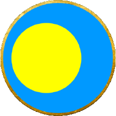 Fahnen Ozeanien Palau Runde 