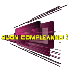 Mensajes Italiano Buon Compleanno Astratto - Geometrico Fondo transparente 020 