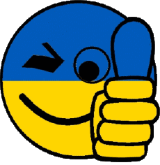 Drapeaux Europe Ukraine Smiley - OK 