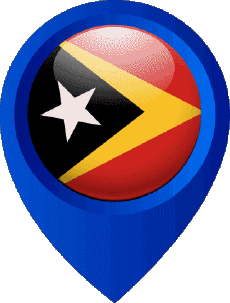 Drapeaux Asie Timor Oriental Epingle de Localisation 