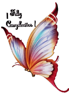 Messagi Spagnolo Feliz Cumpleaños Mariposas 008 