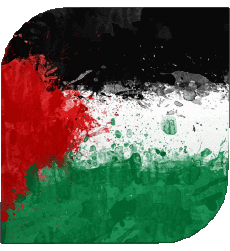 Flags Asia Palestine Square 