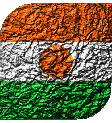 Drapeaux Afrique Niger Carré 