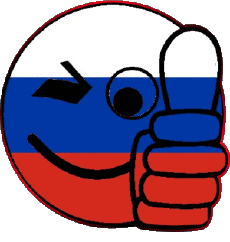 Fahnen Europa Russland Smiley - OK 