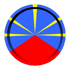 Flags France D.O.M - T.O.M La Réunion Round - Rings 
