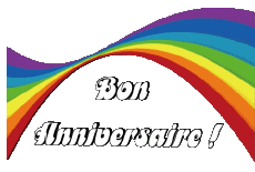 Messages French Bon Anniversaire Abstrait - Géométrique Transparent Background 021 