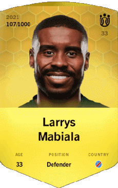 Multimedia Videospiele F I F A - Karten Spieler Kongo Larrys Mabiala 