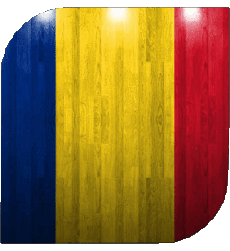 Bandiere Europa Romania Quadrato 