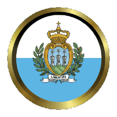 Flags Europe San Marino Round - Rings 