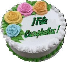 Mensajes Español Feliz Cumpleaños Pasteles 007 