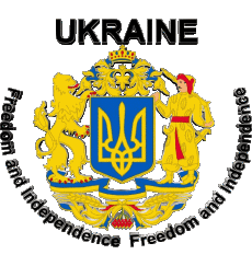 Drapeaux Europe Ukraine Freedom and Independence 