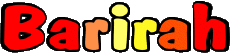 Nombre FEMENINO - Magreb Musulmán B Barirah 