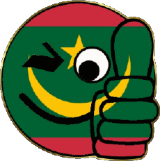 Bandiere Africa Mauritania Faccina - OK 