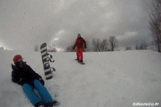 Humor - Fun Deportes Tabla de nieve Free Style Gamelle Fail 