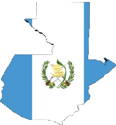 Banderas América Guatemala Mapa 