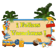 Nachrichten Spanisch Felices Vacaciones Transparenter Hintergrund 06 