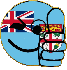 Drapeaux Océanie Fidji Smiley - OK 