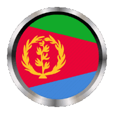 Fahnen Afrika Eritrea Rund - Ringe 