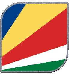 Drapeaux Afrique Seychelles Carré 